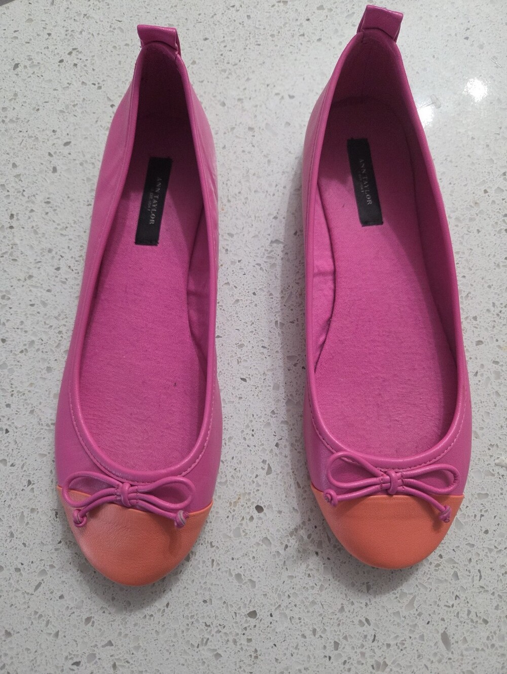 Ann Taylor leather ballet flats Sz 9